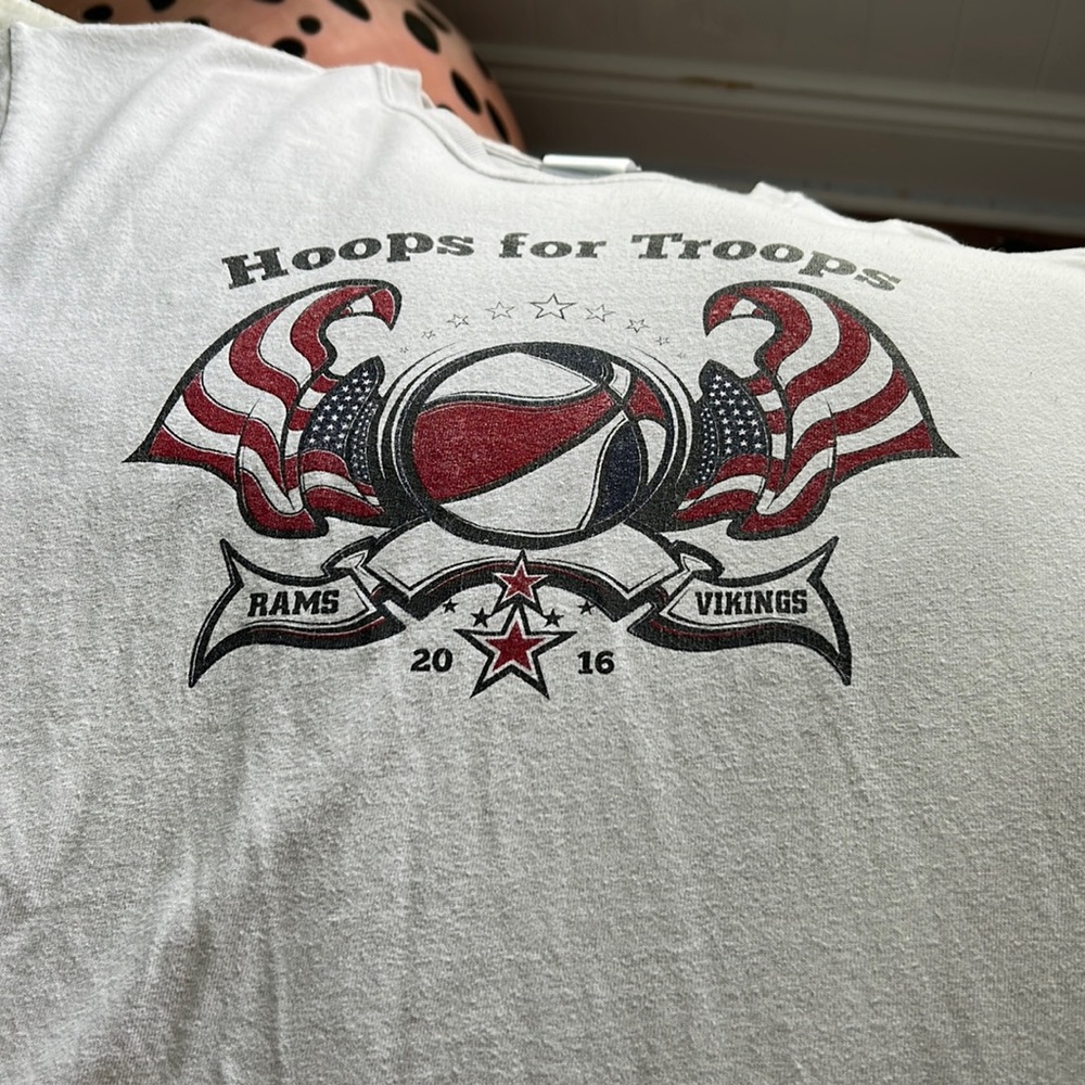 Hoops for troops shirt